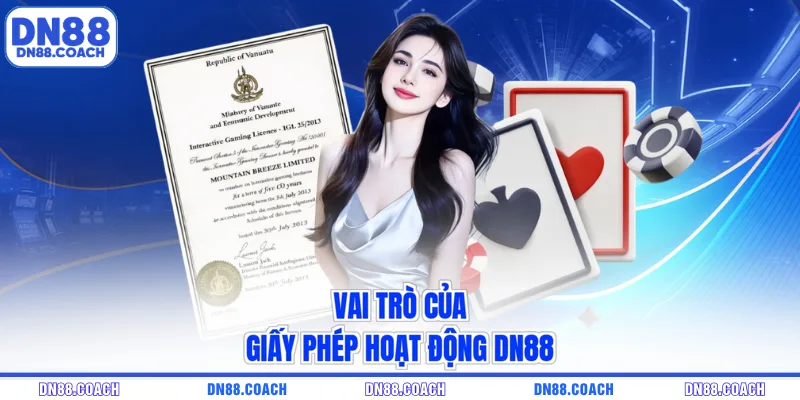 Vai trò của giấy phép hoạt động DN88